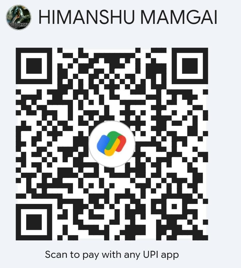 UPI QR code to pay Himanshu Mamgain